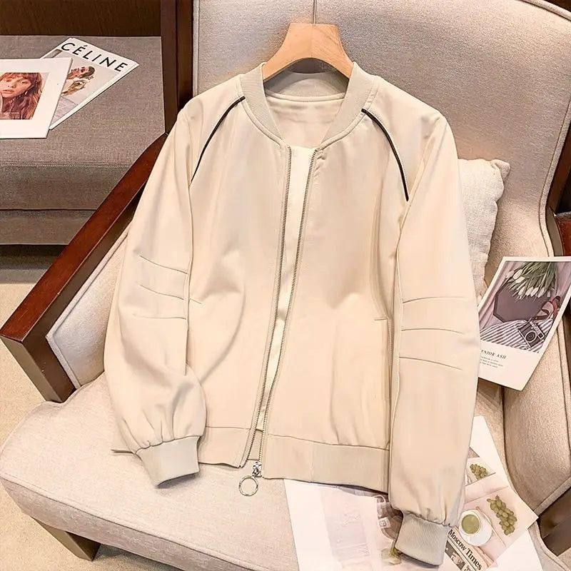 Jacket Women's Short Jacket 2025 Spring and Autumn New Korean Baseball Suit Casual Top